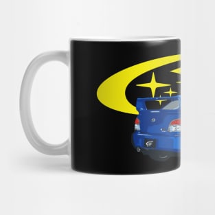 WRC WORLD RALLY BLUE STI Mug